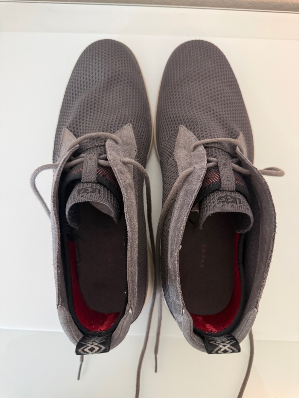 UGG Men's Gray Union Chukka HyperWeave Mesh Boots with White Sole Size 10.5 - Picture 5 of 9